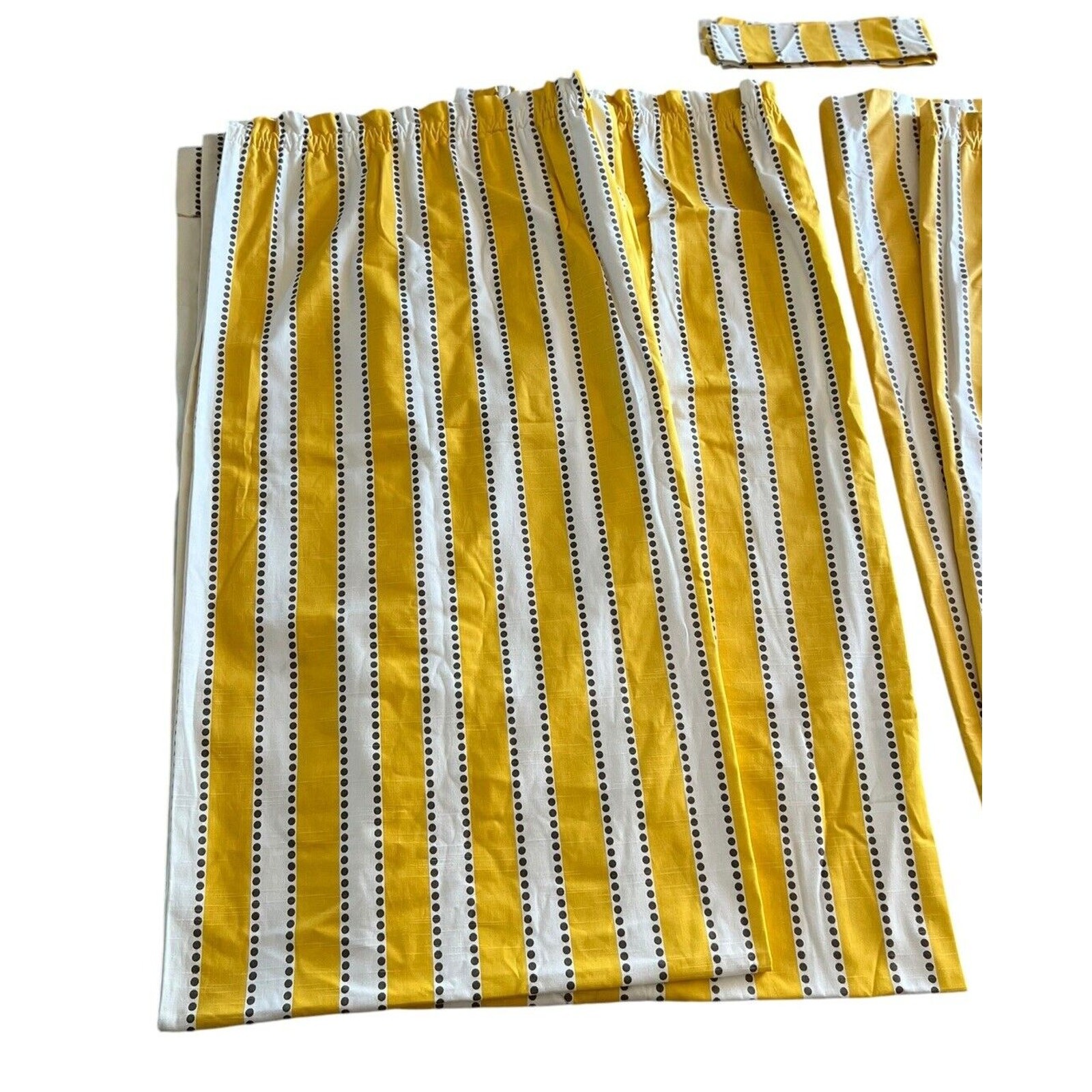 Custom Luxury Modern Curtains Drapes Panels Heavy Lined 2 Pair Yellow Gray White