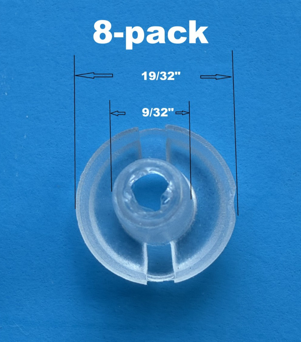 8-pack 9/32″ Horizontal Blinds Bottom Rail Ladder Cord Button Plug 9/32 inch