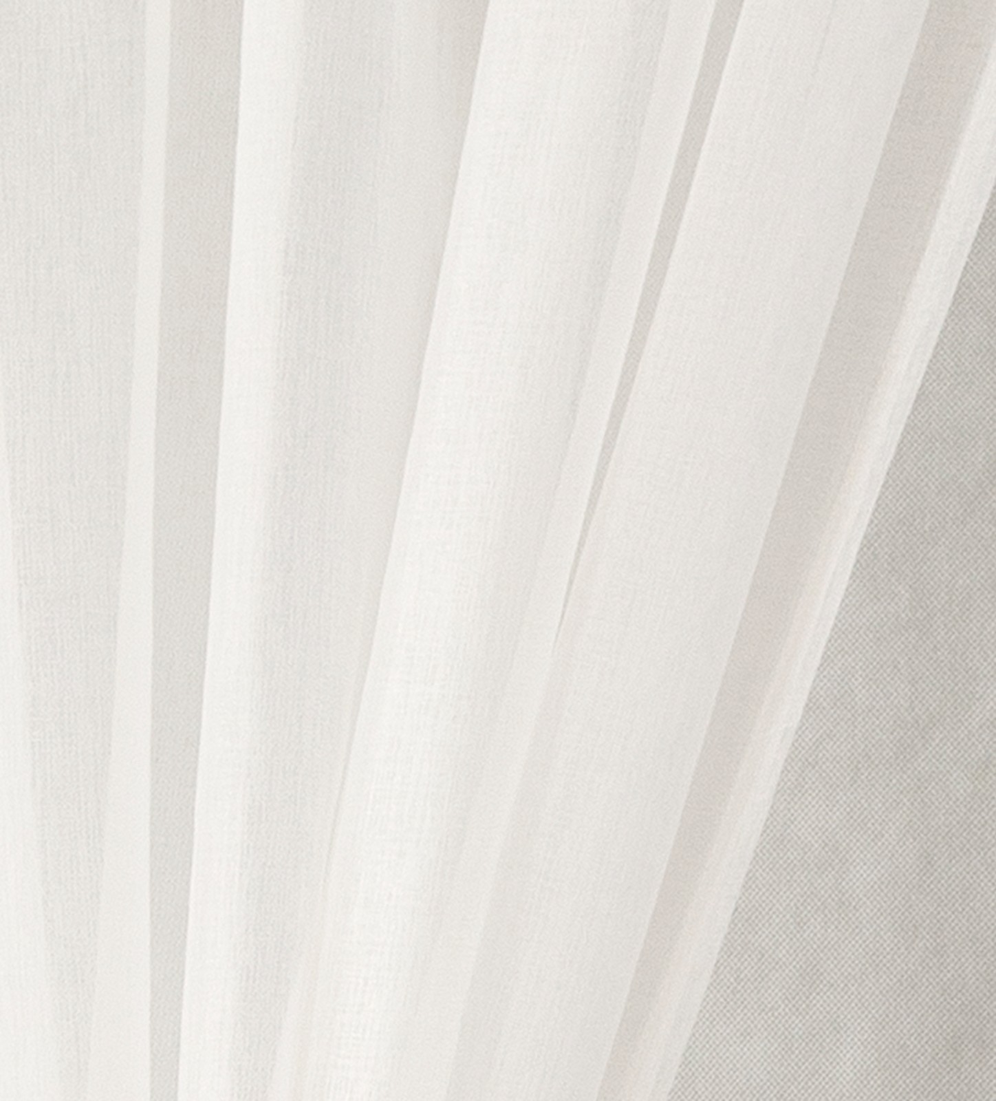 2 Panels White French Door Curtains Faux Linen Sheer Drapes, Including Tiebacks