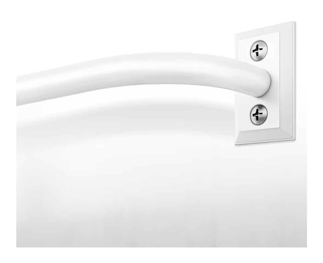 Hei!Dear Blackout Curtain Rod for Windows 48 to 84 inch (4-7Ft), Wrap Around 5/8