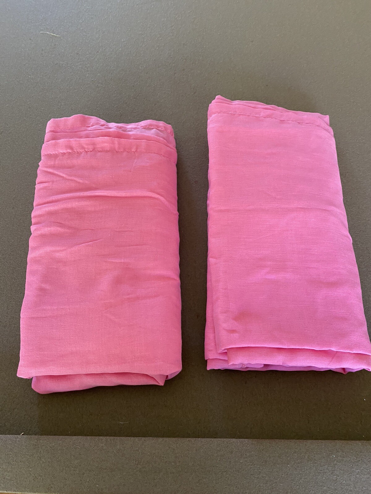 IKEA Pink Curtain Panels ~ 57″x 114”~ Poly/Cotton ~WILMA ~ 2 Panels~Extra Long