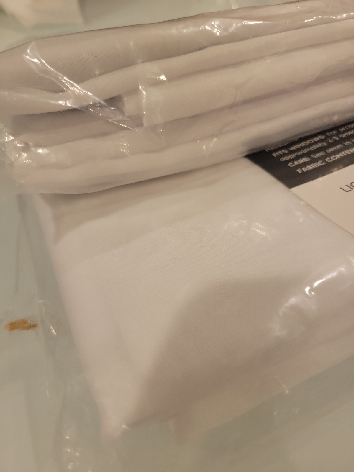 (2) No. 918 lichtenberg Emily Sheer Curtain Panel 59in x 63in, white, new