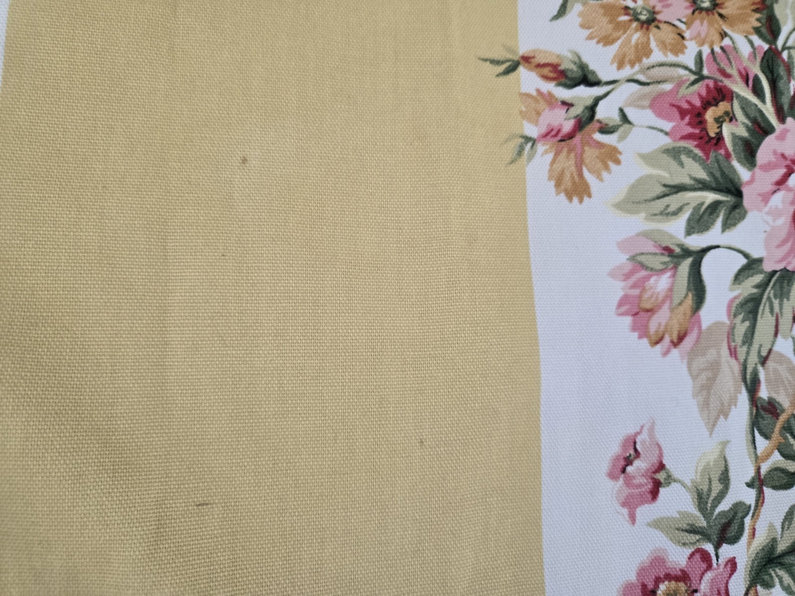 2 Custom Ralph Lauren Water Front Yellow Floral Pinch Pleat Drapes W41xL93