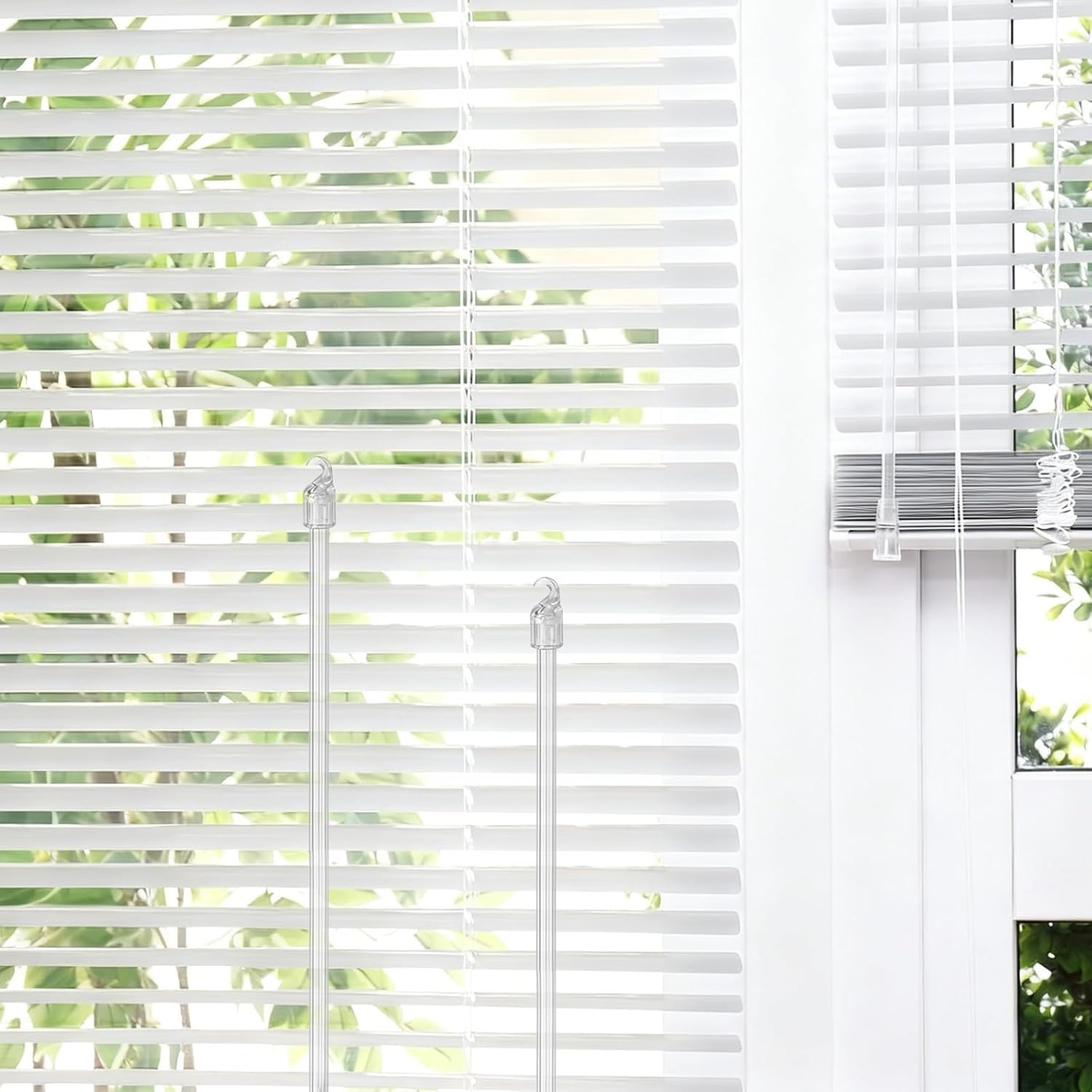 2 Pcs White Blind Tilt Wand – 12 Inch White Fiberglass Blind Wand, Vertical