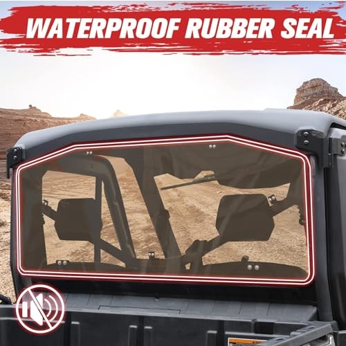 Tinted Rear Windshield for Can-Am Defender HD5 HD7 HD8 HD9 HD10 Max 2016-2024