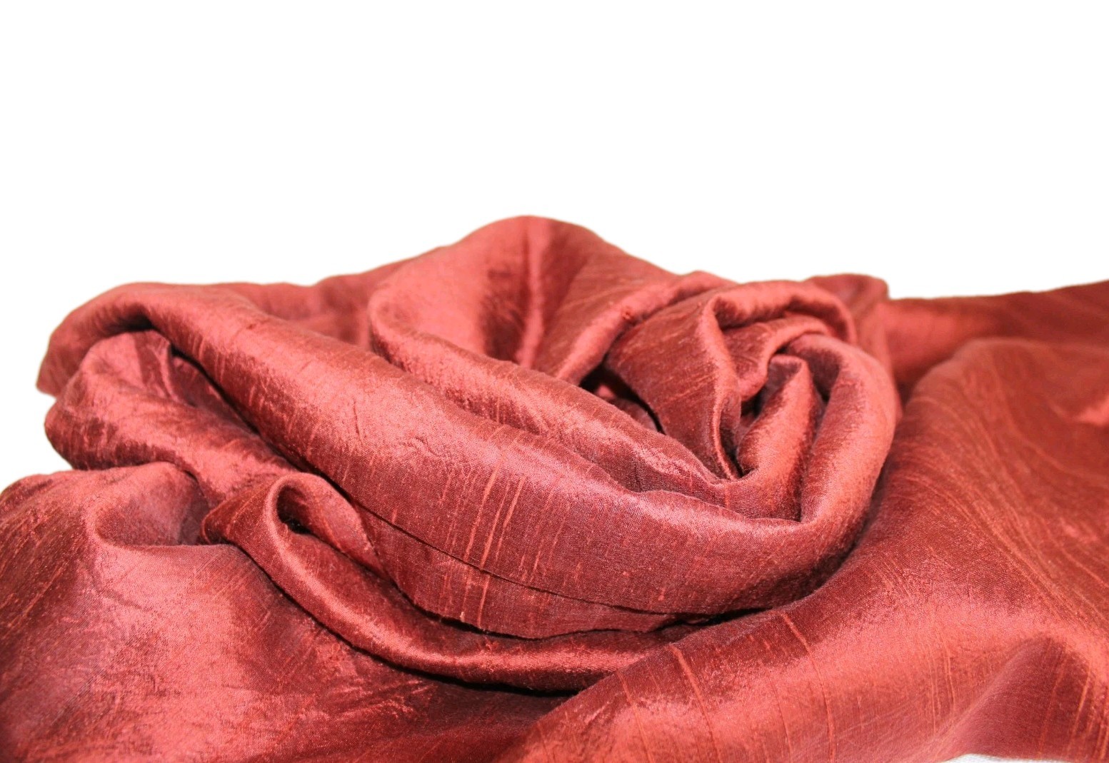 Oxblood Red 100% Silk Drapery Panel 40×78 Lined Rod Pocket Curtain Vintage 1990s
