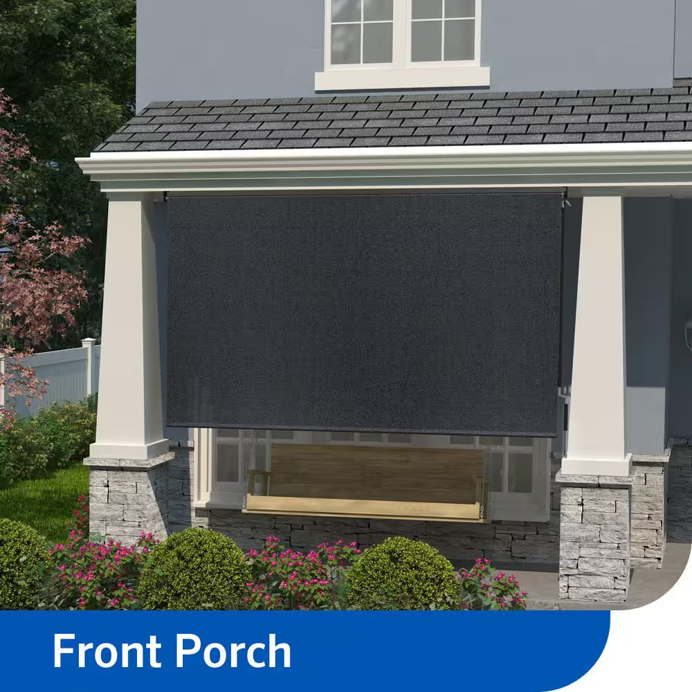 Montecito Cordless UV Blocking Fade Resistant Fabric Exterior Roller Shade 96 In