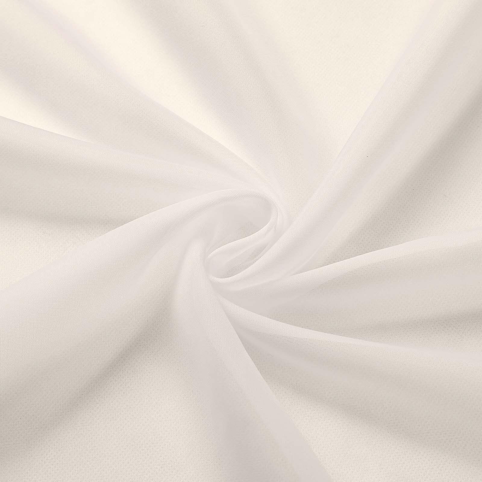 Cafe Curtains 36 Inch Length Tier 2 Pieces, 42″W x 36″L (Pack of 2) White