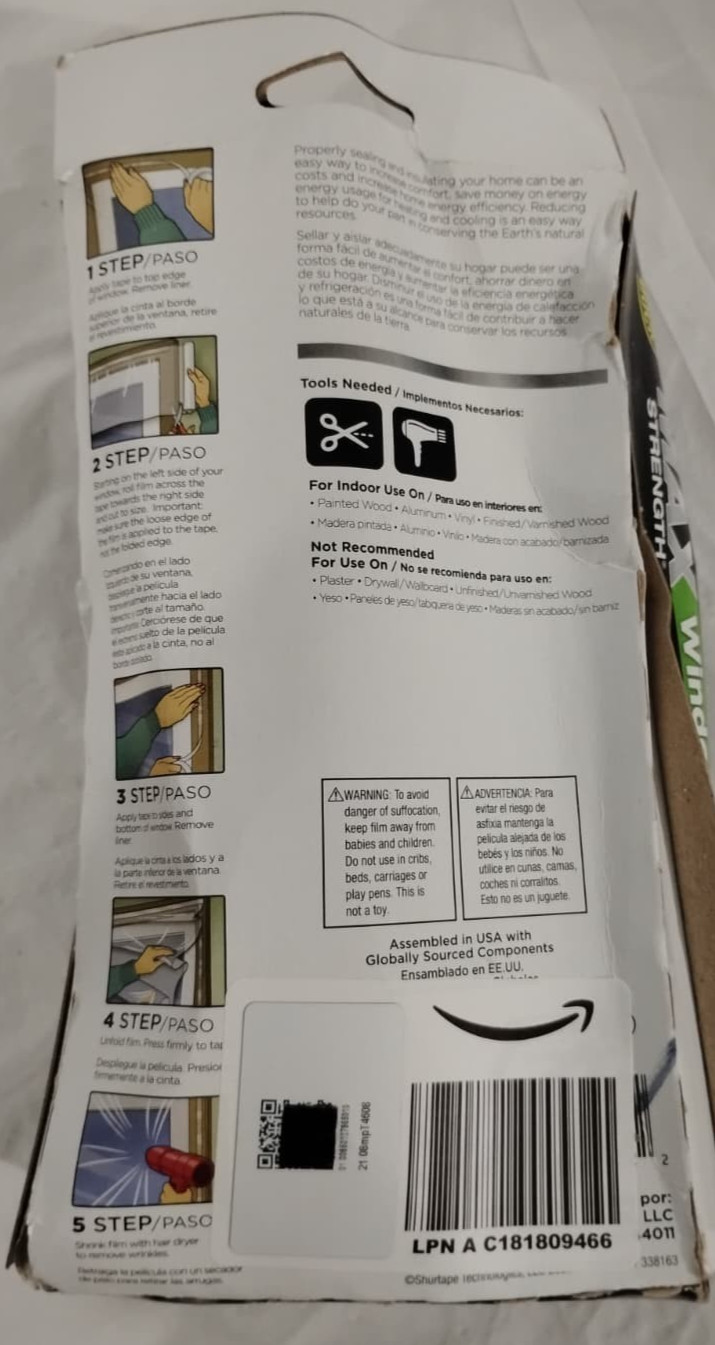 Duck MAX Strength Window Insulation Kit Winter Window Seal Kit Fits up to 5