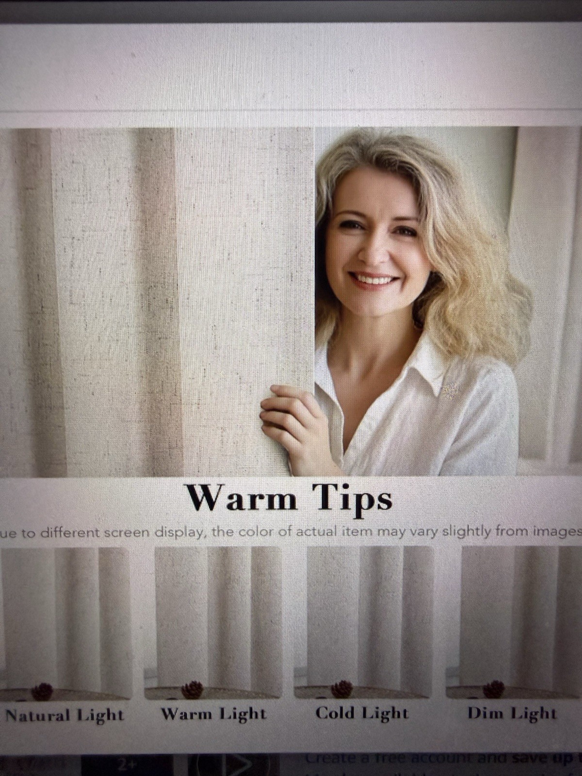 NEW 100% Blackout Faux Linen Panels Ivory 52x84in