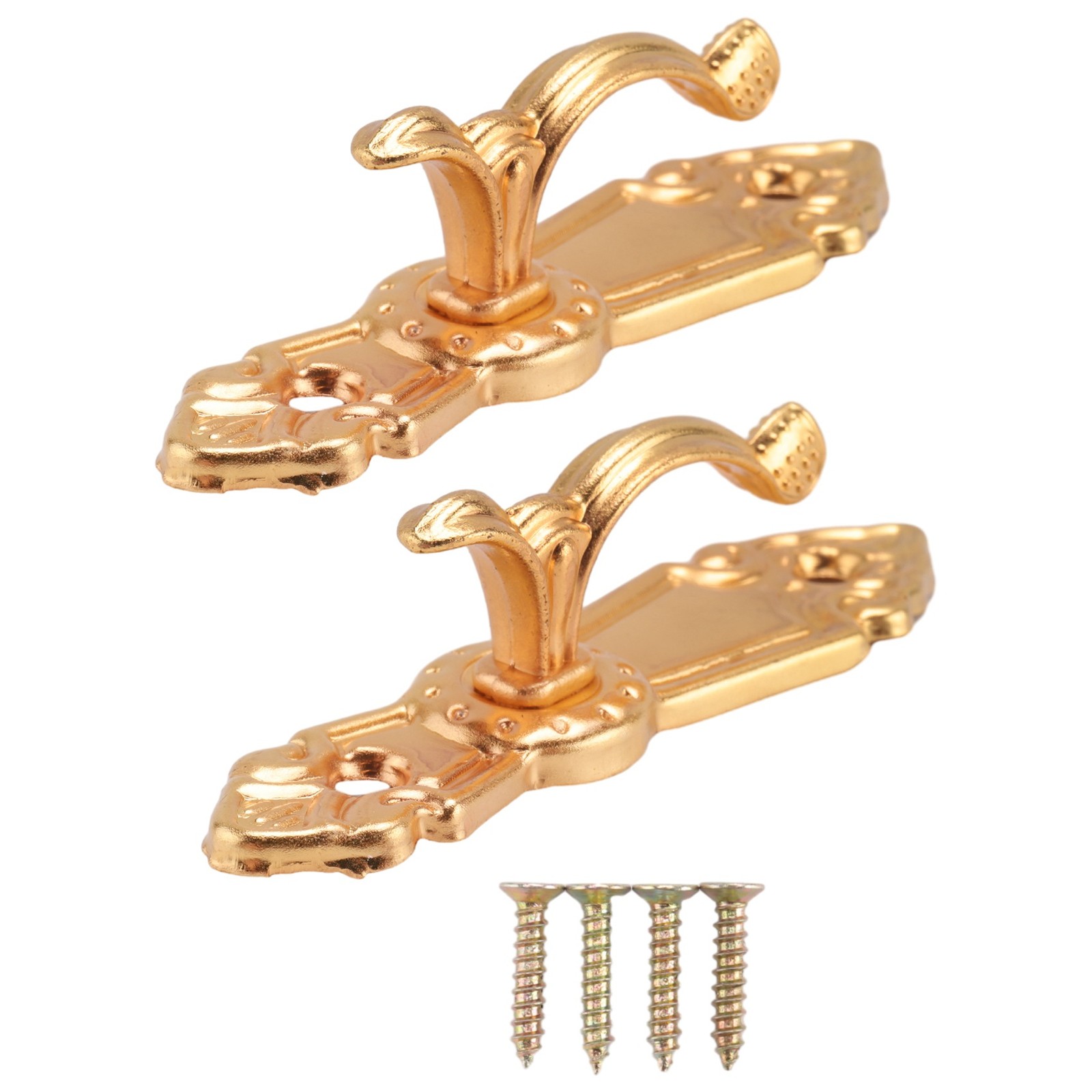 Screw Mount Curtain Tassel Tie Back tieback Wall Hooks 2PCS Y4E55046