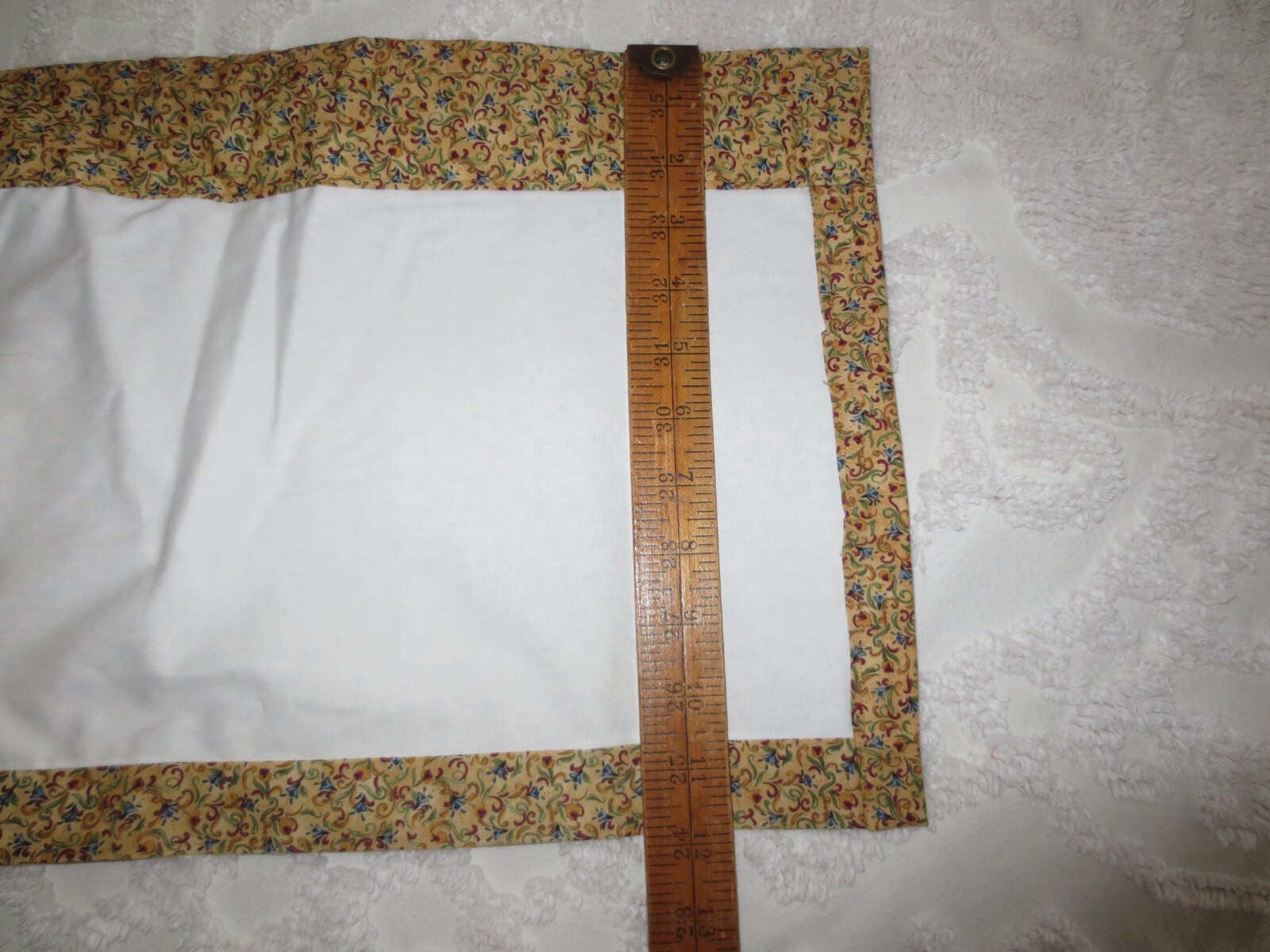 Handmade LINED Coordinating JIM SHORE COTTON VALANCE w/2″ Pocket – 12″ x 88″