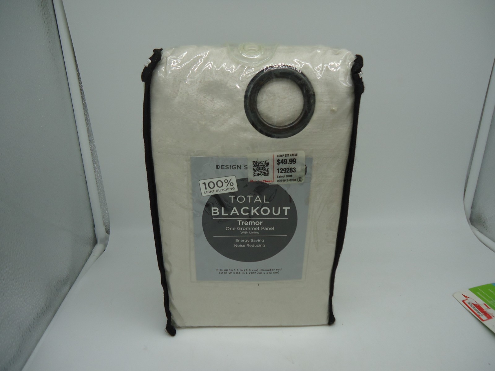Blackout Tremor Lined Curtain Panel Energy Efficient Noise ReducE 84” Beige (BXA