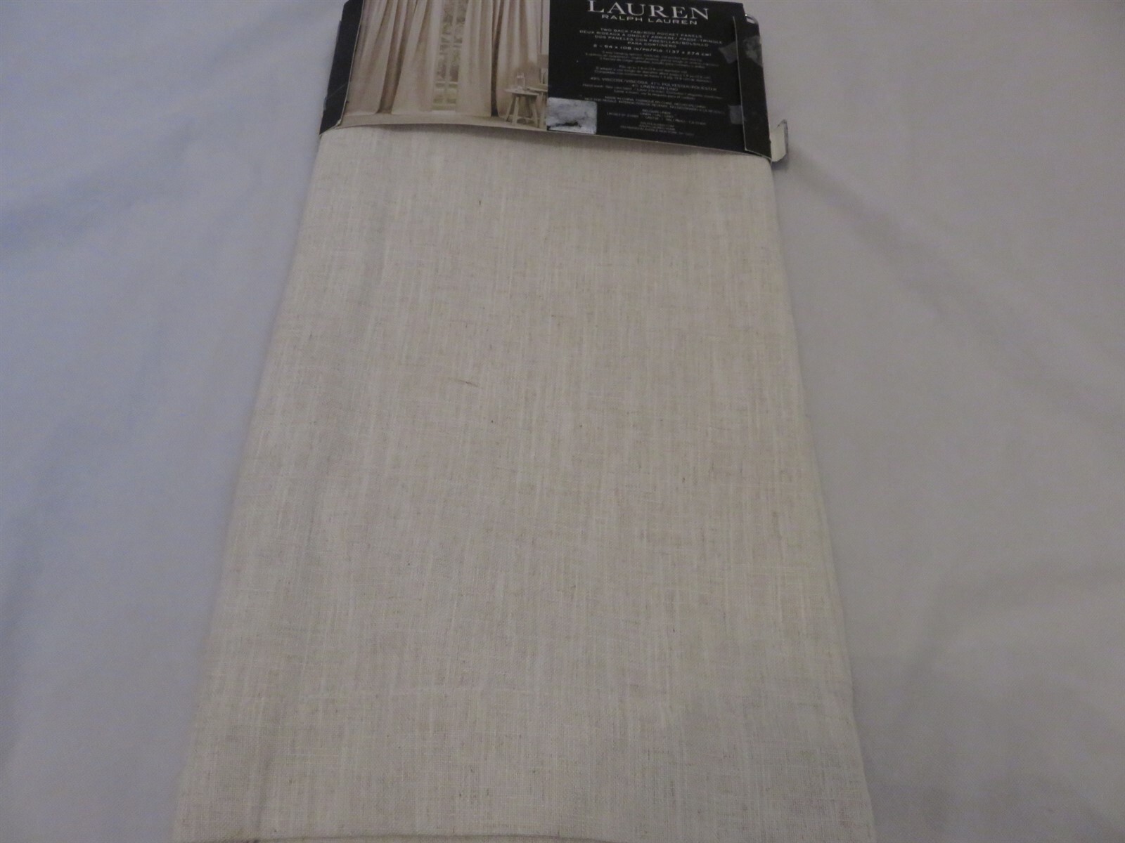 Ralph Lauren Curtains Panels Belgium Linen Panels 2 Window Drapes 54×108 linen