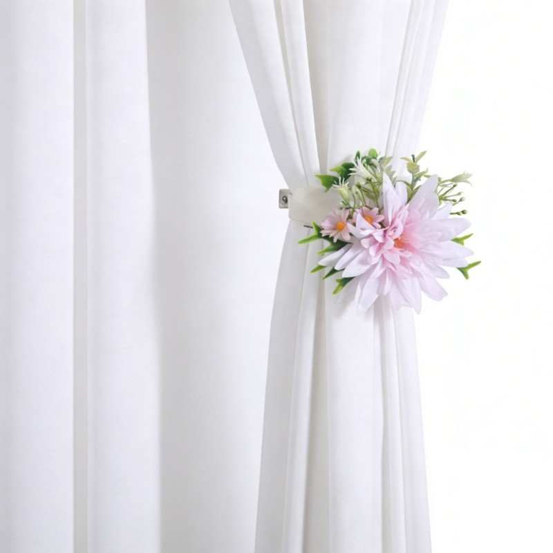 Curtain Tiebacks Flower Window Curtain Bind Rope Decorative Curtain Holdbacks