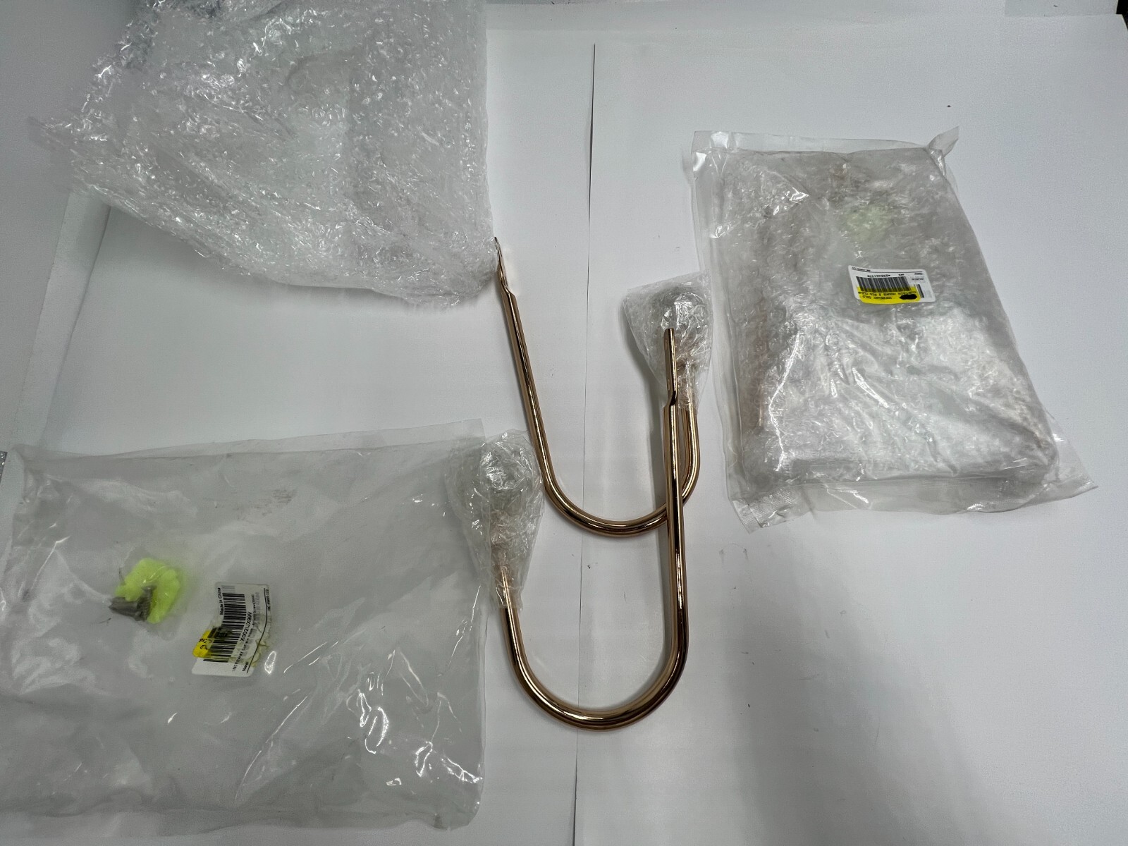 QTY 4 Increway Curtain Hook Holdback Round Metal Decorative Curtain Drapery Gold