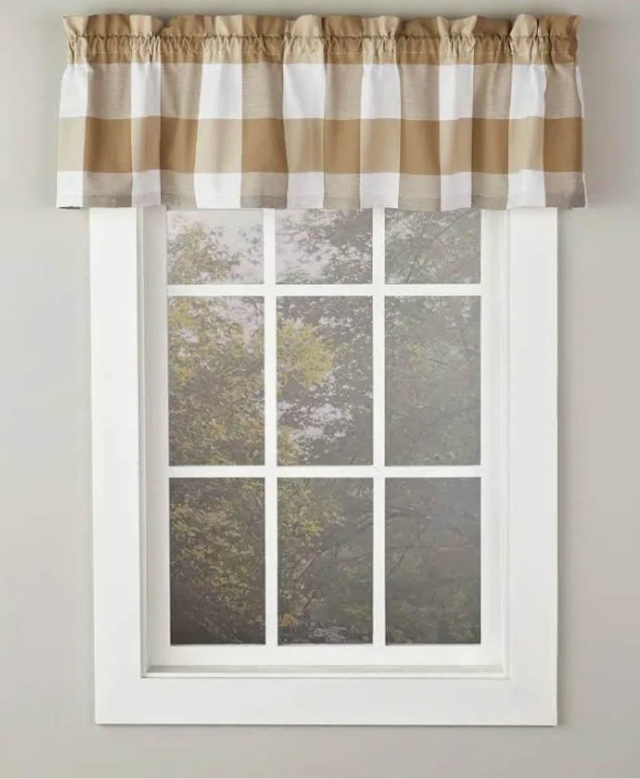 SKL Home Window Curtain Valance. GARNDIN , Multicolored, 58″ x 13″