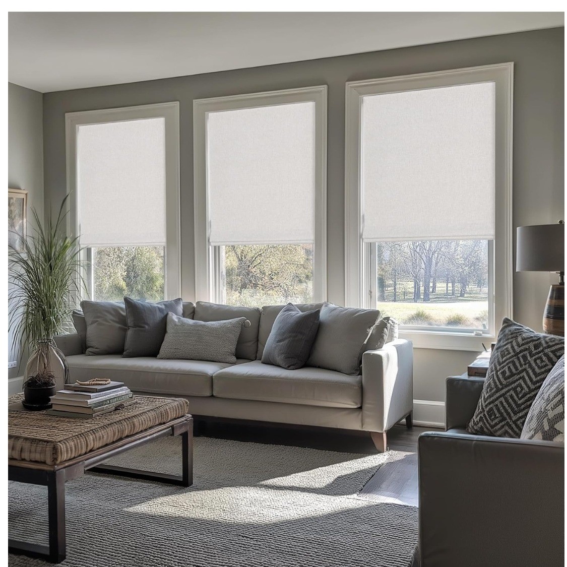 LazBlinds Cordless Cellular Shades, No Tools No Drill Blackout, 23″ W x 64″ H