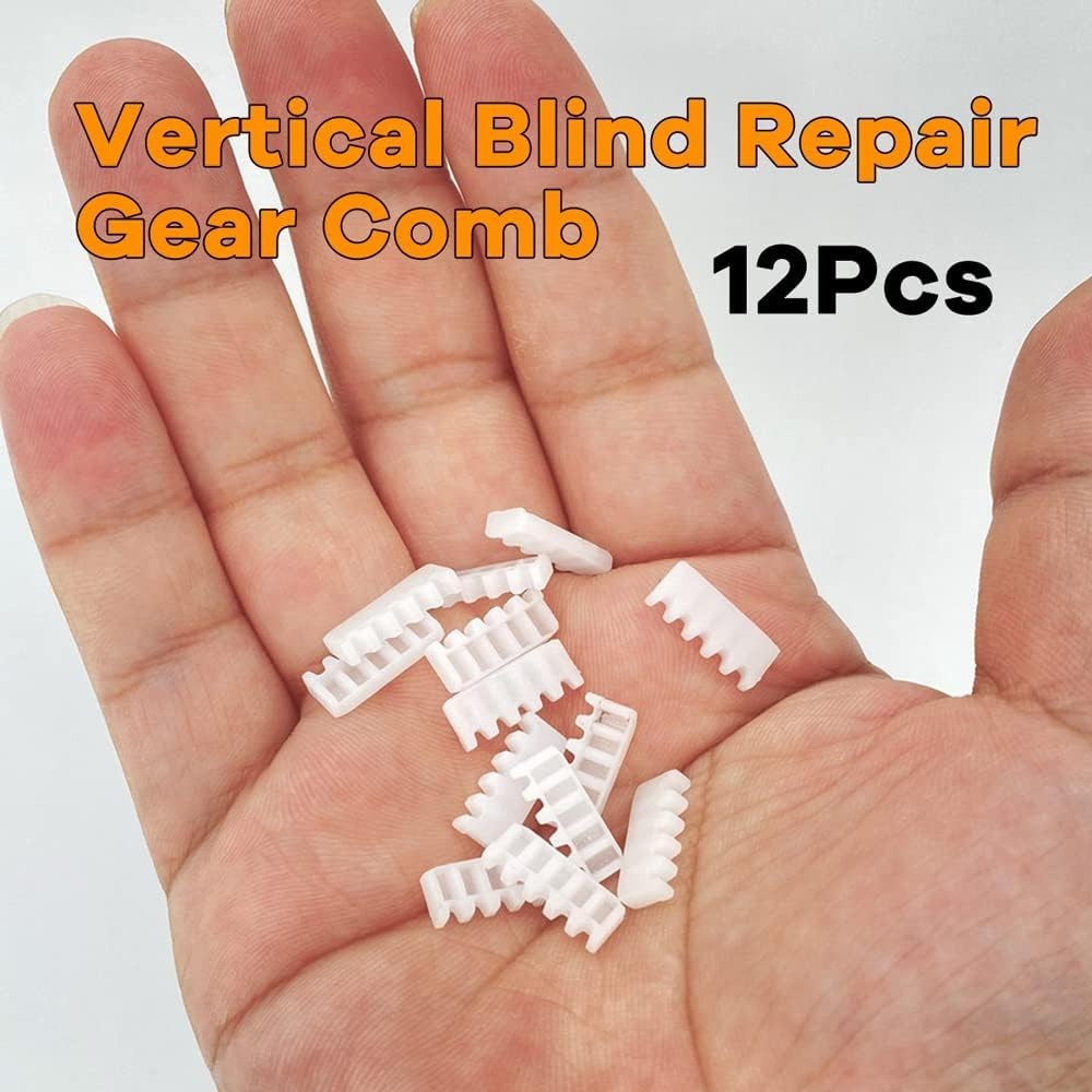12Sets Vertical Window Blind Stem and Gear for Vanes Carrier of 3-1/2″ or 5″ …
