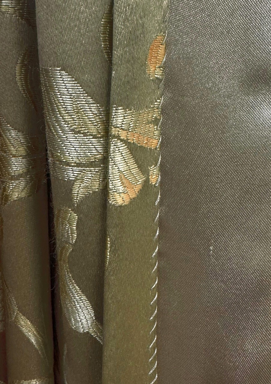 Drapery Panel – Gold Green- Rayon/Polyester- 55″-MLK