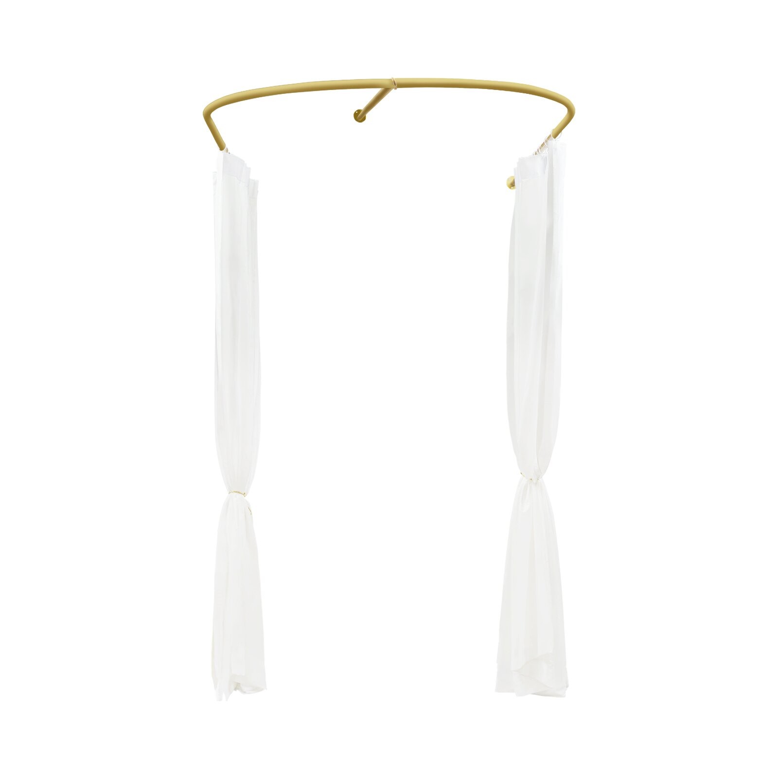 Beauty Salon Partition Curtain Divider w/ Curtain U-Shaped Room Partition Rod