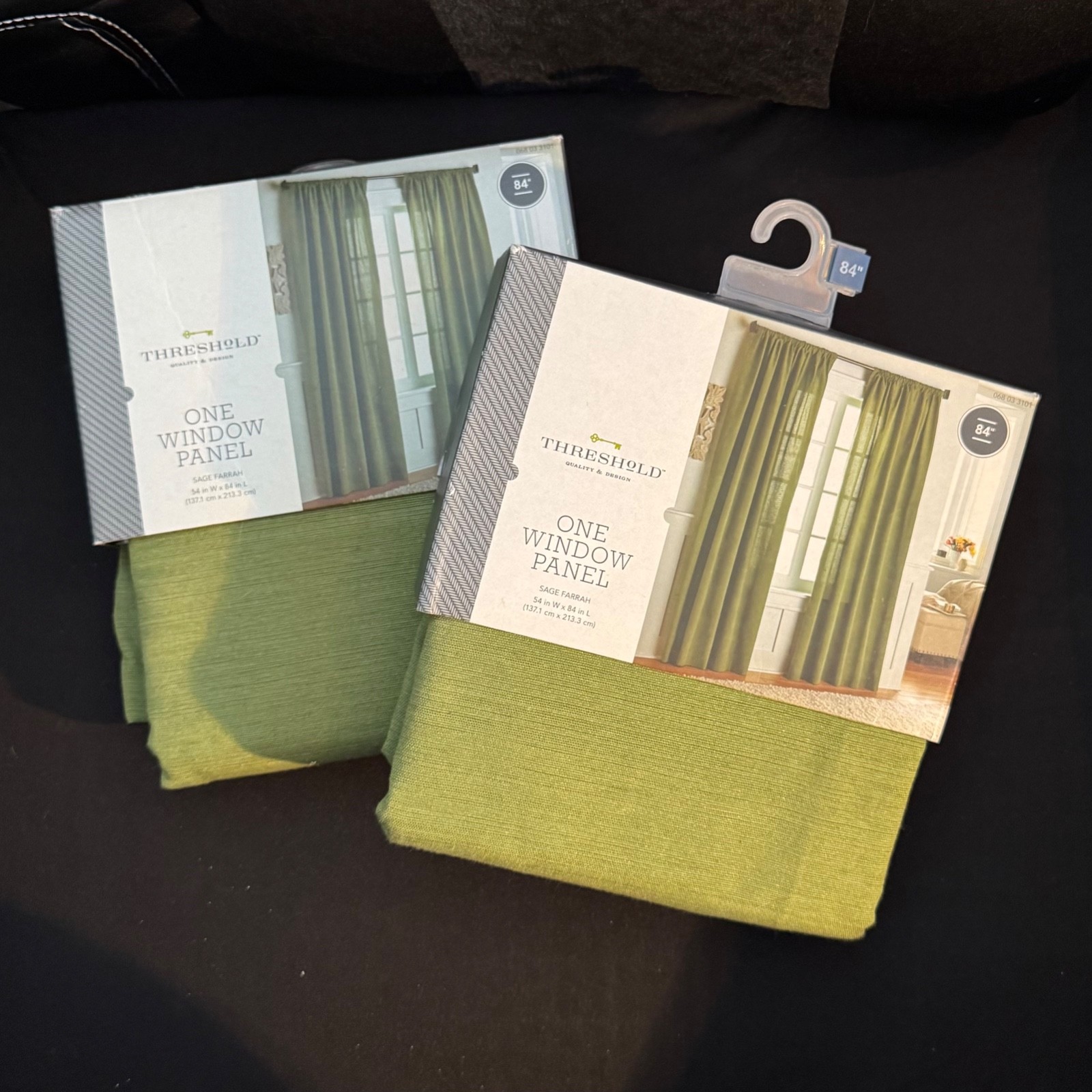 Solid Color Curtains by Threshold, two panels (Green)