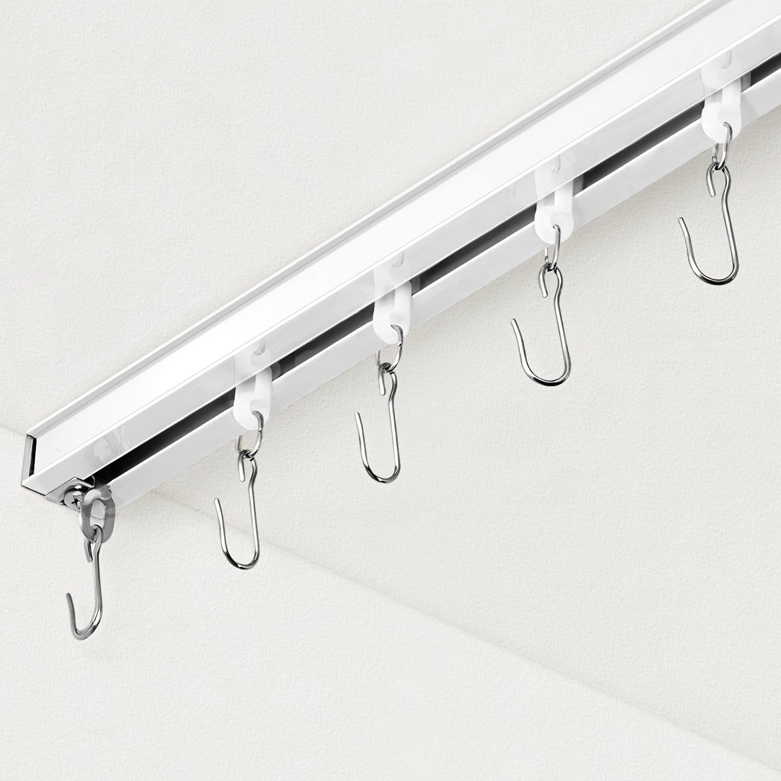 FELIDESIGN Curtain Track, Ceiling Track for Room 6ft – 9ft, white