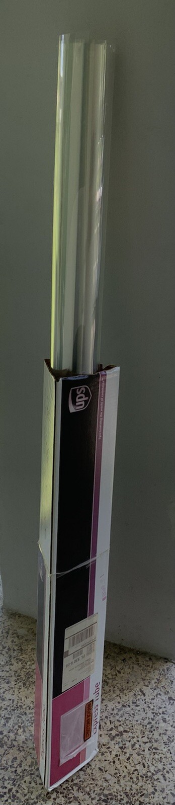 Unused 8 mil Clear Security Window Film 60” Wide By 10’ Roll