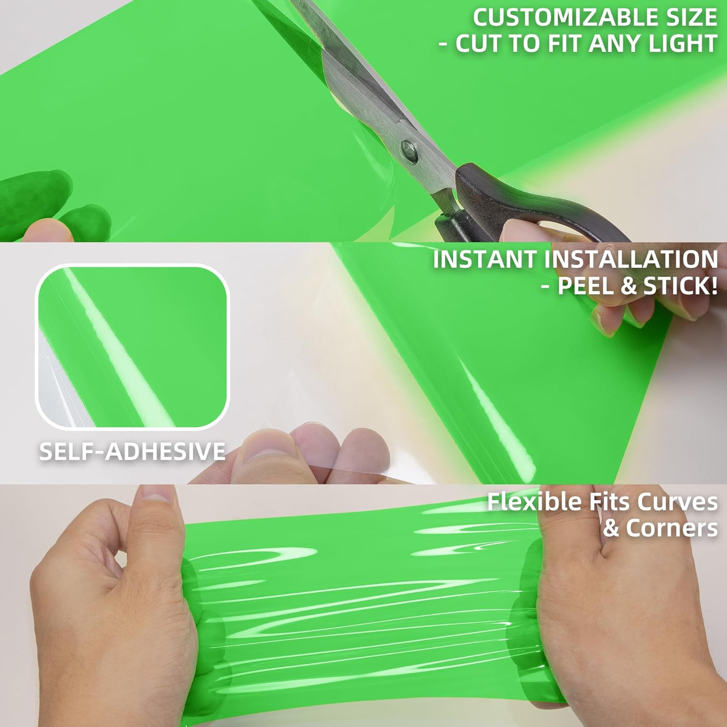 Color Transform Light Filters, DIY Self Adhesive Car Light Tint Repair Tape for