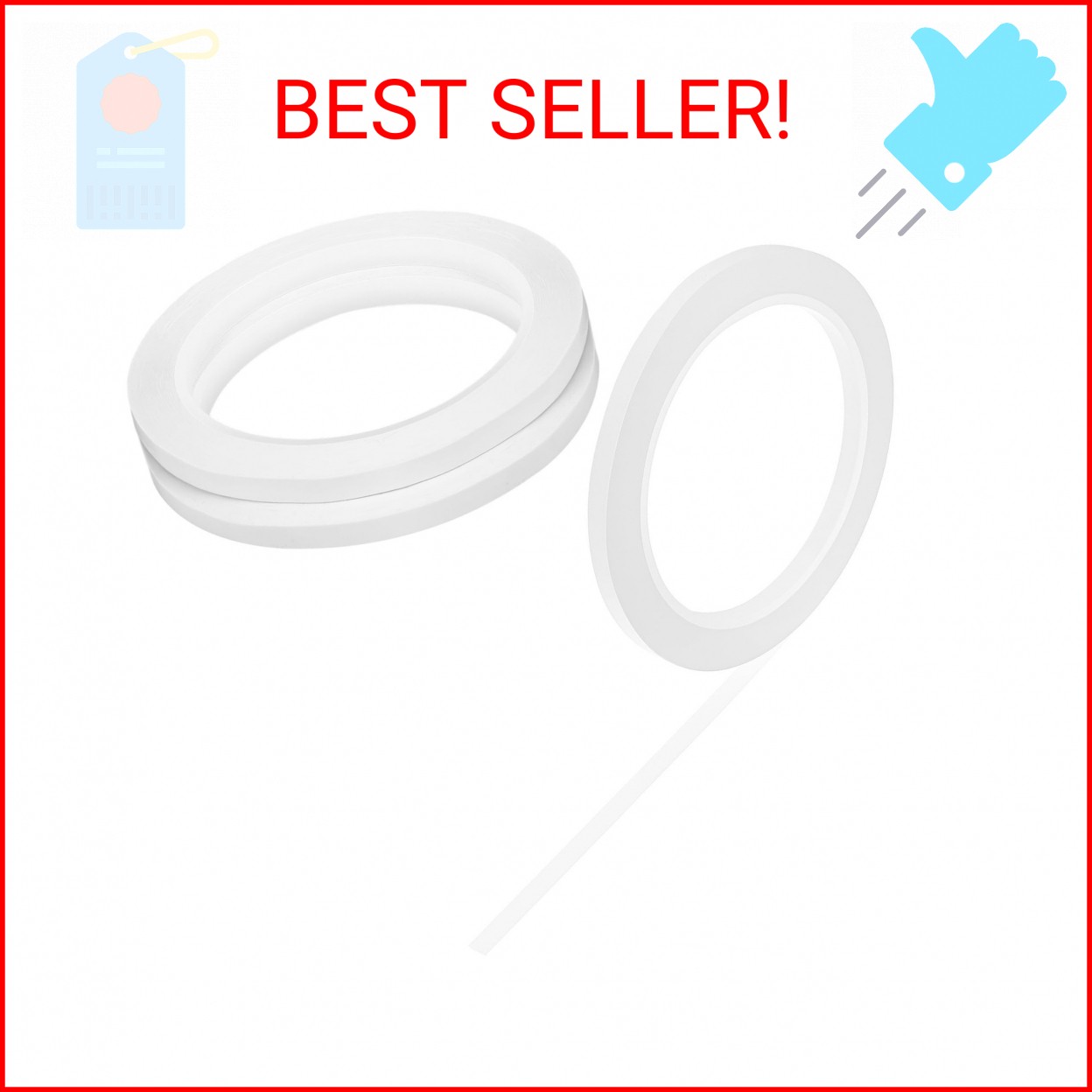 MBAIYO 3 Rolls Window Tint Tools Line Tape, Window Film Cutting Guide Tape, 0.24