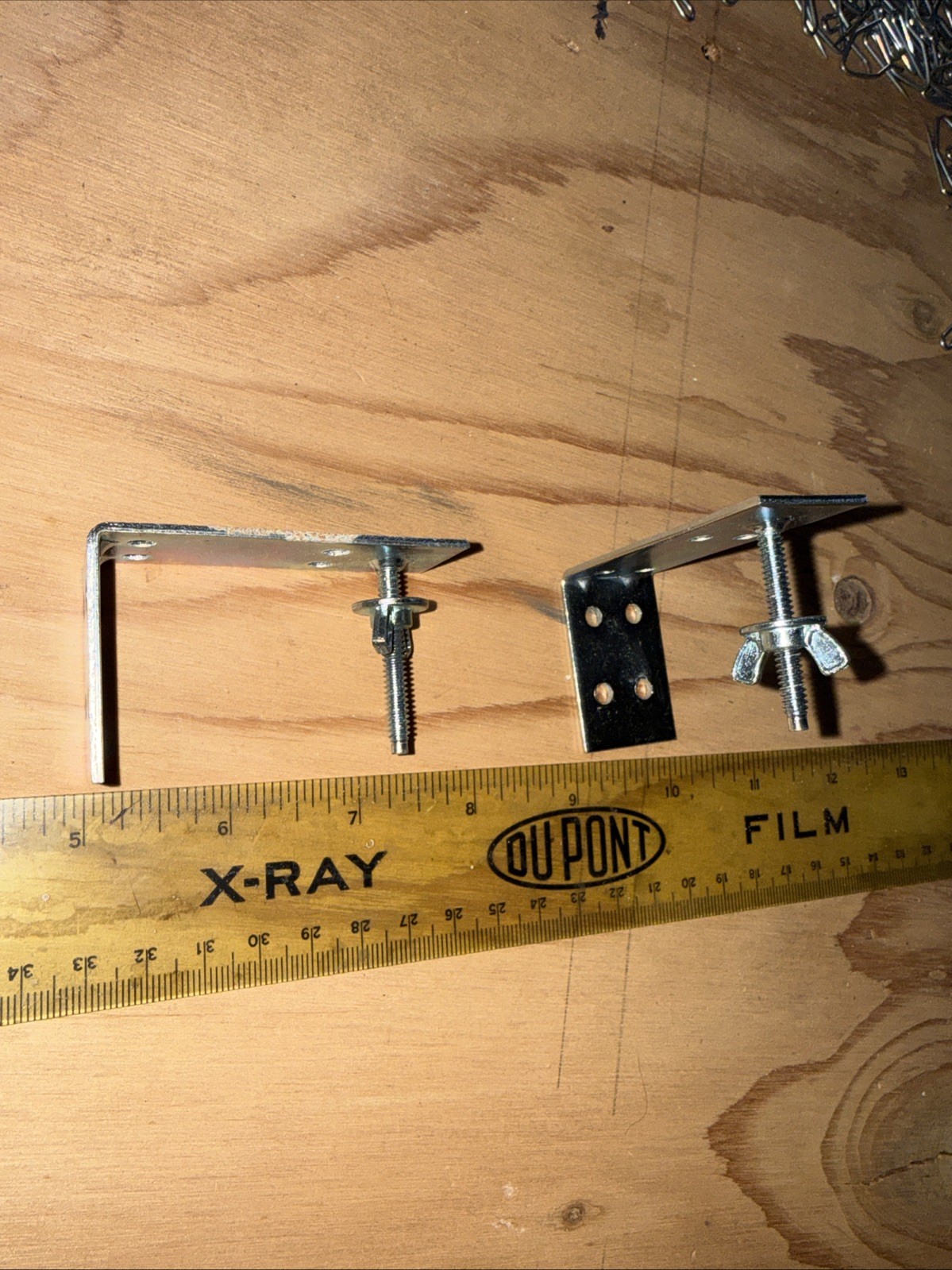 NY Bracket, 2-1/2” w/wingnut for Roman (or Other) Shades- Bronze New Set Of 2