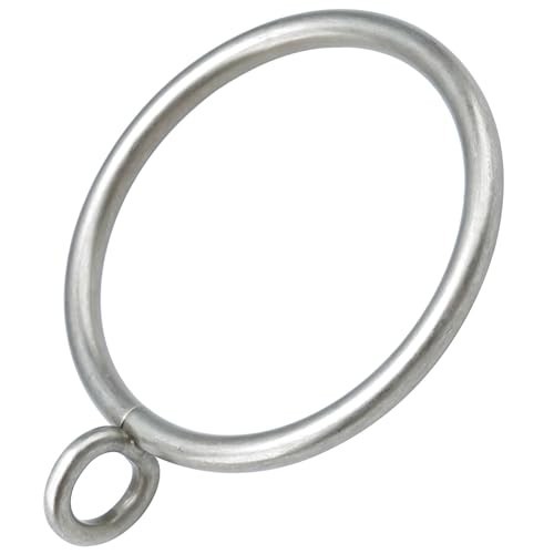 44 Pack Metal Curtain Rings with Eyelets, 1.5″ Drapery Rings for Pinch Pleat Cur