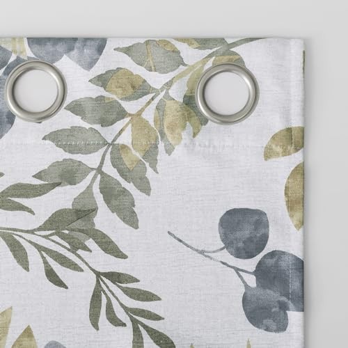 Remi Floral Leaf Print Blackout Grommet 40″W x 84″L (Pack of 1) Multi Color