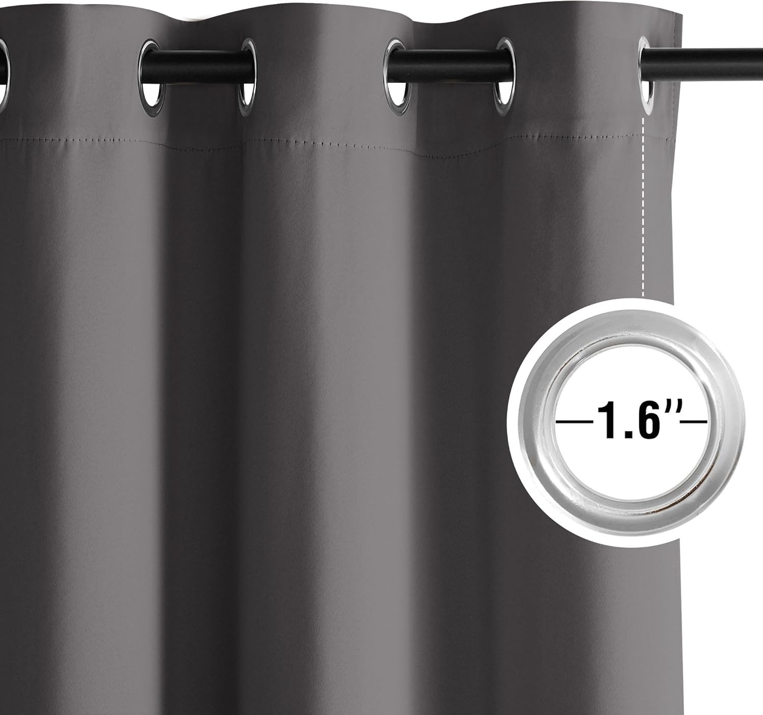 Contemporary Grey Blackout Drapes – 36