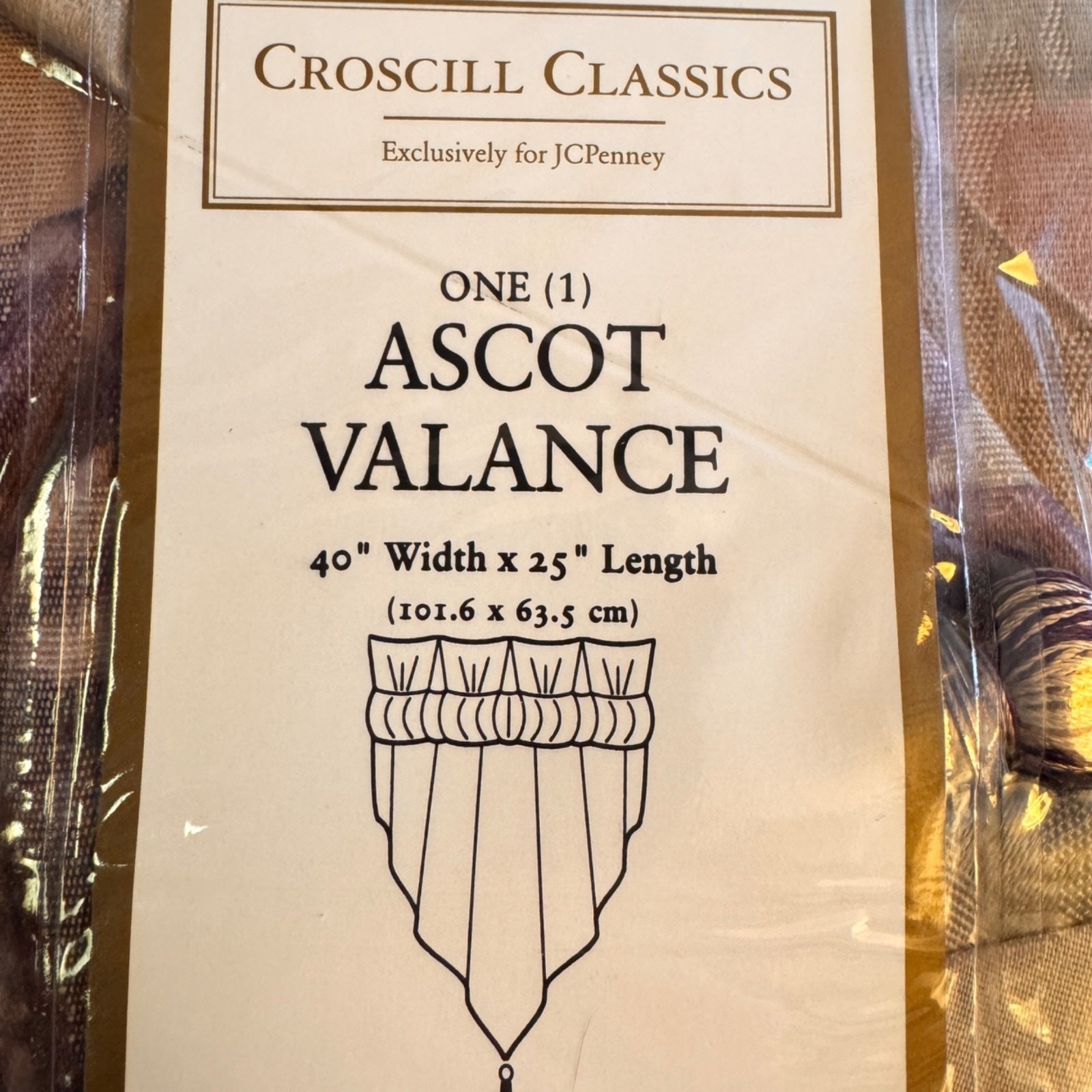 Lot of 7 Croscill Classics Valance Cassis Ascot Amethyst 9407 Tassel 40×25