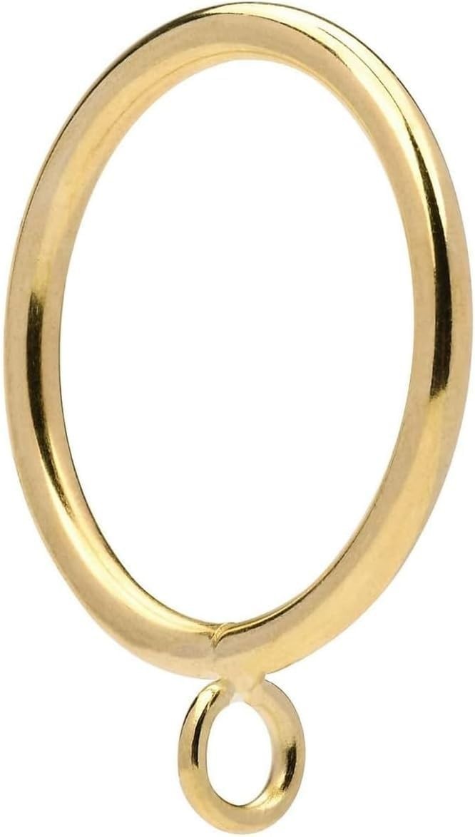 72Pcs 1.5-Inch Inner Diameter Metal Curtain Rings with Eyelets,Fits Up to 1 1…