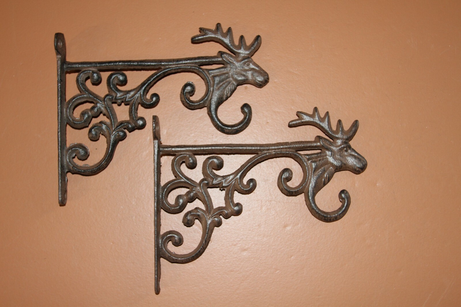1-SHELF BRACKET,Deer/Elk,plant holder,nature themed,Country Decor B-15