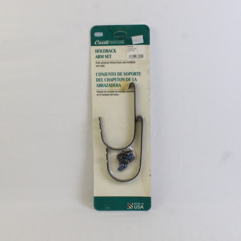 NIP Vintage Kenney Black Finish Holdback Arm Set