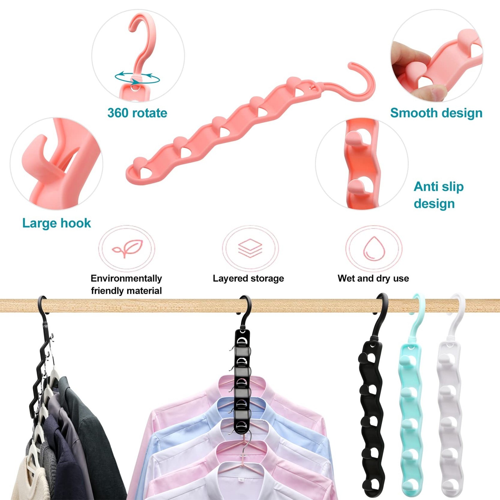 Closet Organizers and Storage,Upgraded Organization and Storage Clothes Hange…