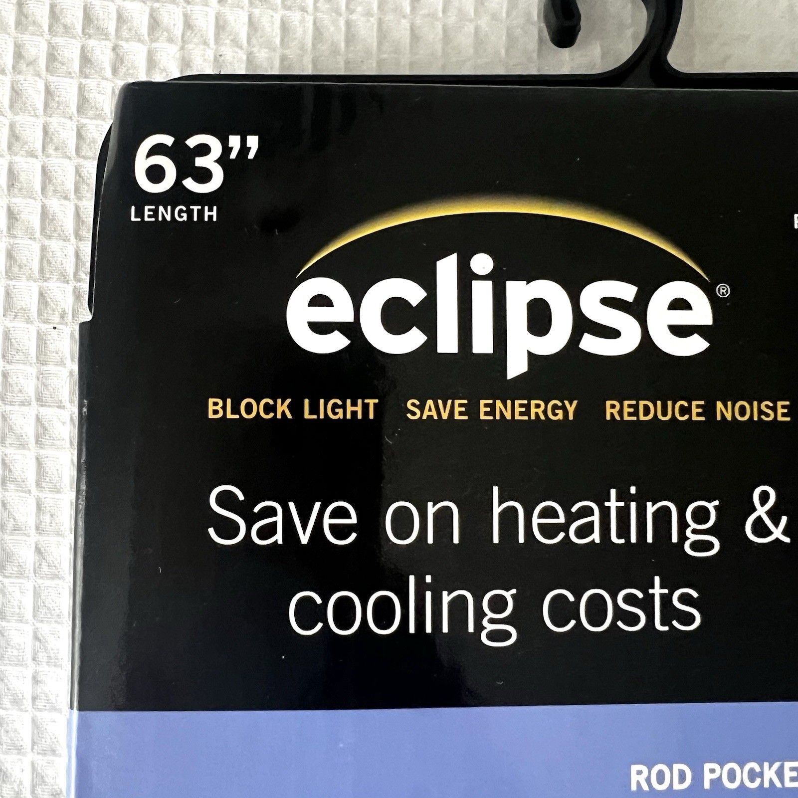 Eclipse Blackout Curtain 42 x 63” Samara Pewter Grey NEW In Package FAST SHIP