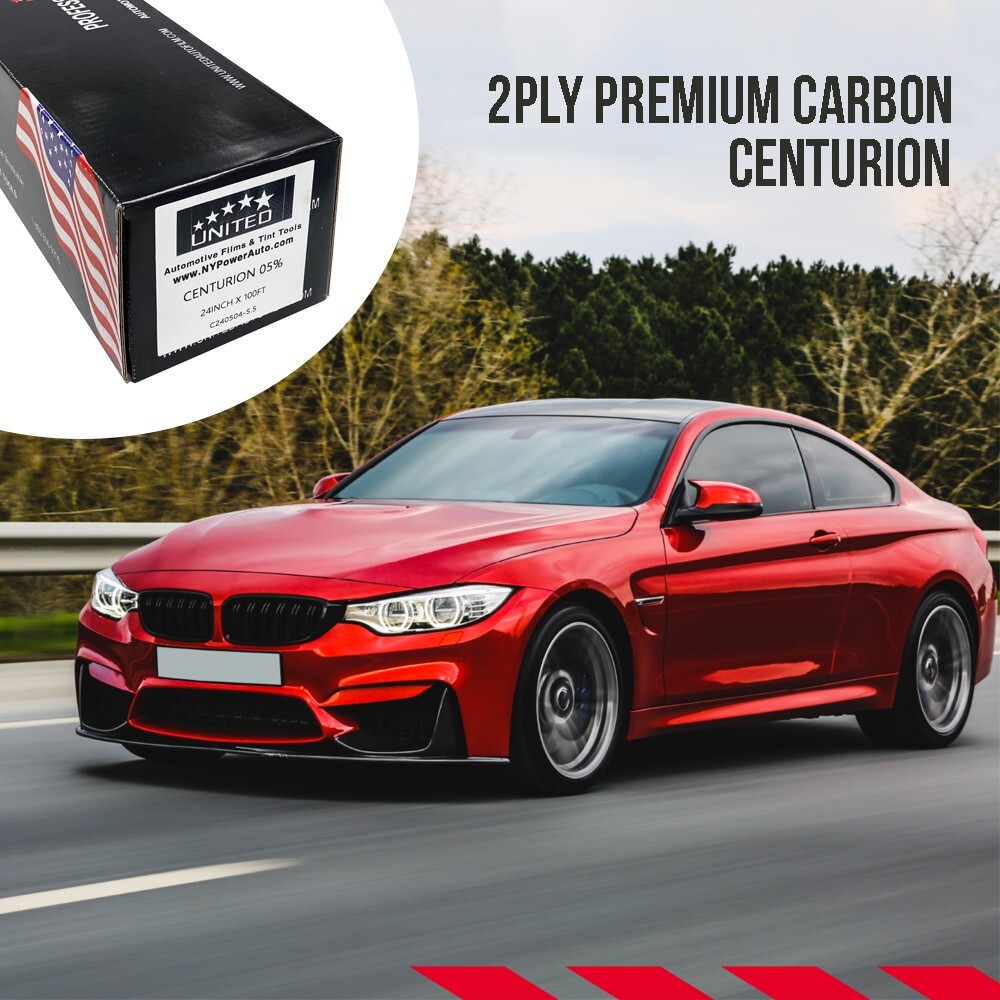 UNITED Centurion Window Tint Roll 2Ply Nano Carbon Car Home Any Size & Shade