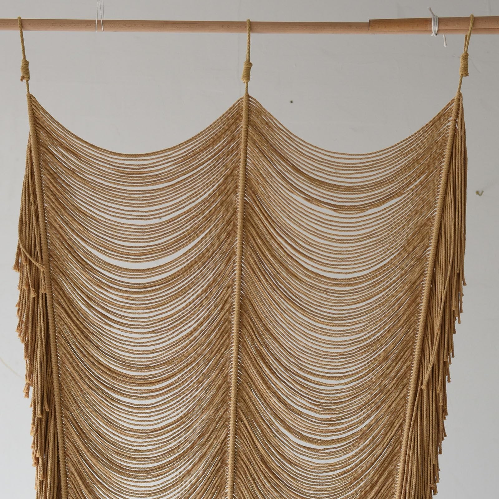 Macrame Curtain Boho Curtain Room Divider Doorway Wall Decor Fiber Yarn Art C…