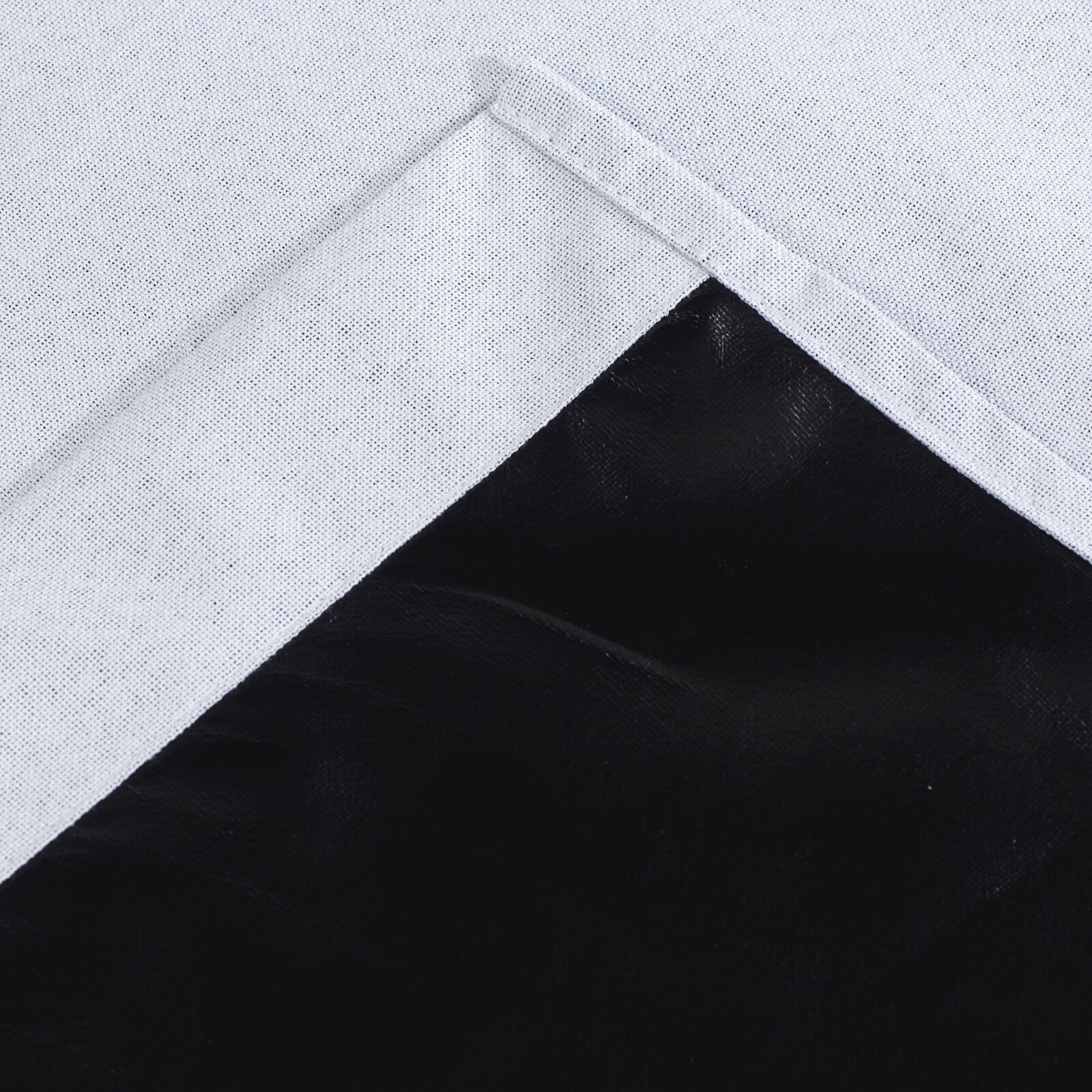 White 100% Blackout Window Curtains – Black Back & Grommets – 4 SIZES!!!