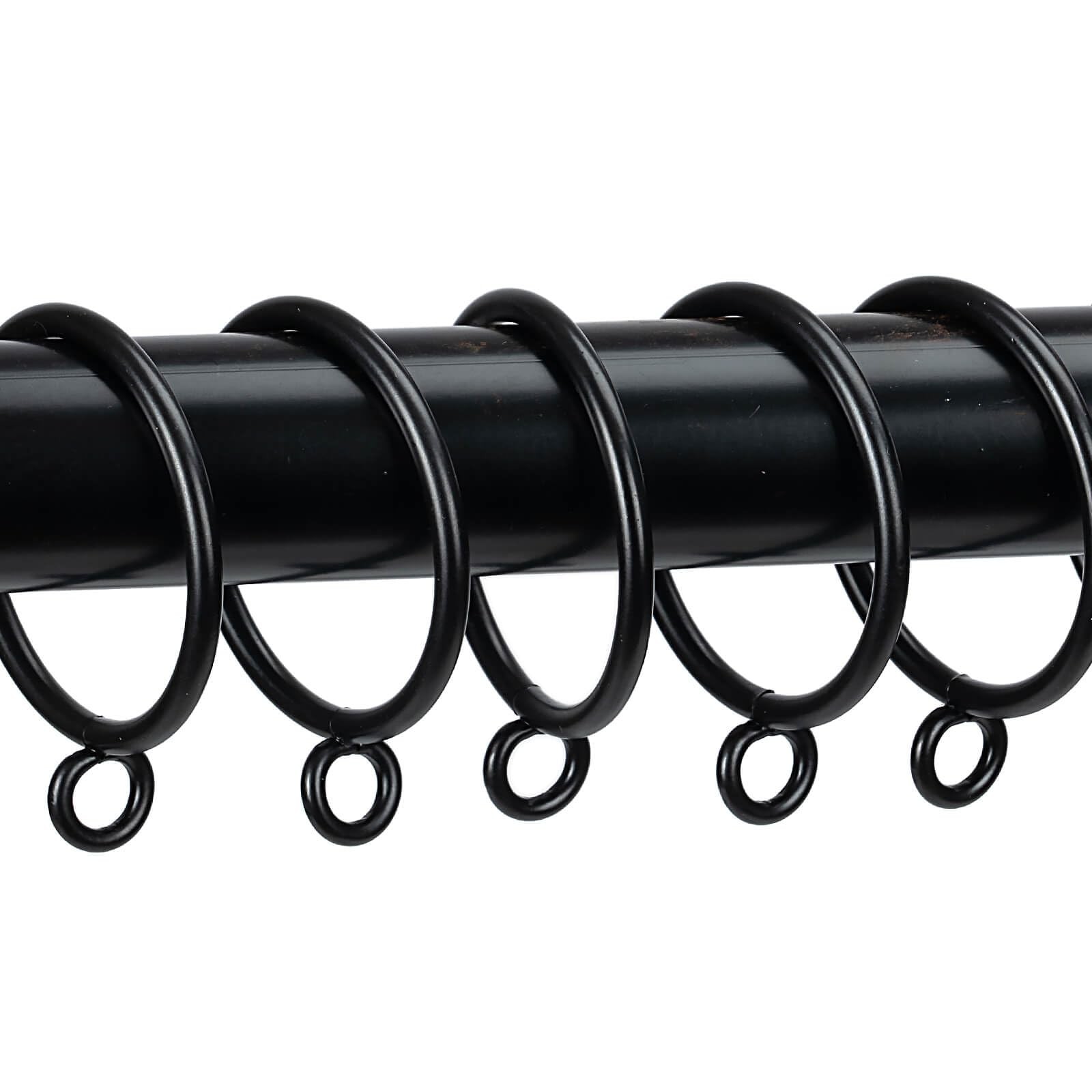 Curtain Rings with Eyelets Metal Eyelet Drapery Rings Inner Diameter 1Inch Cu…