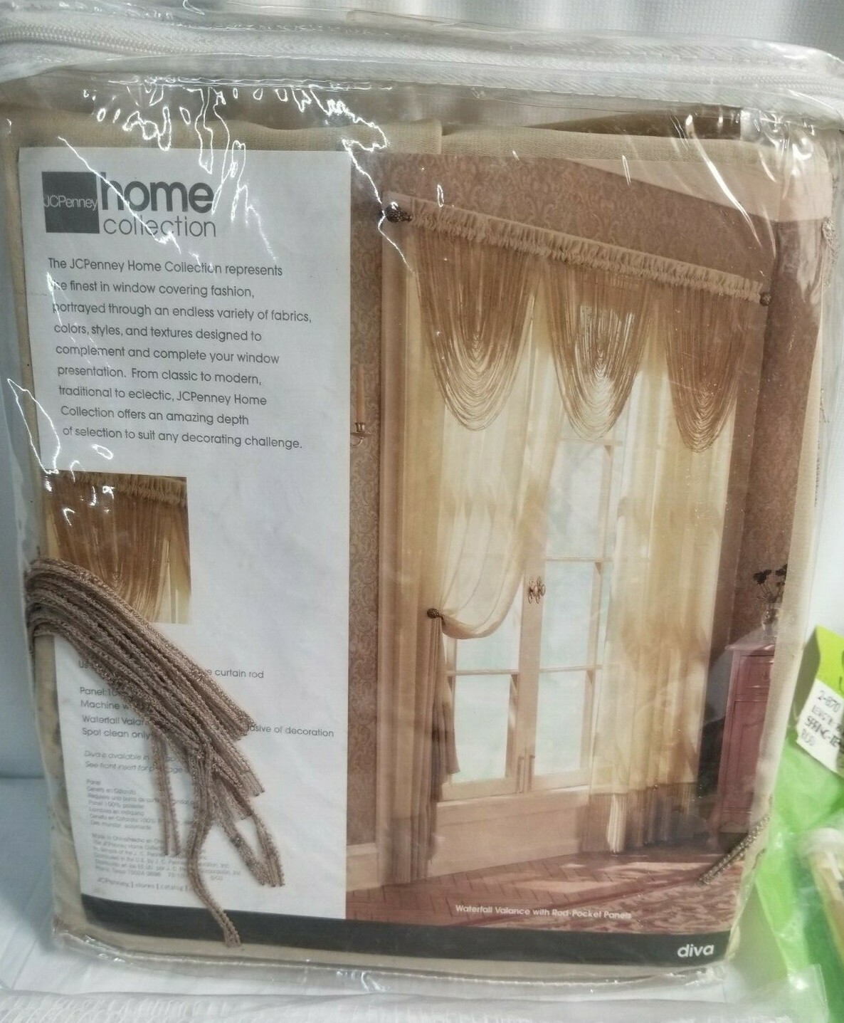 NIP Vintage WINDOW DRESSINGS Junk Drawer Lot FASHIONS, VALANCE, RODS jd#13