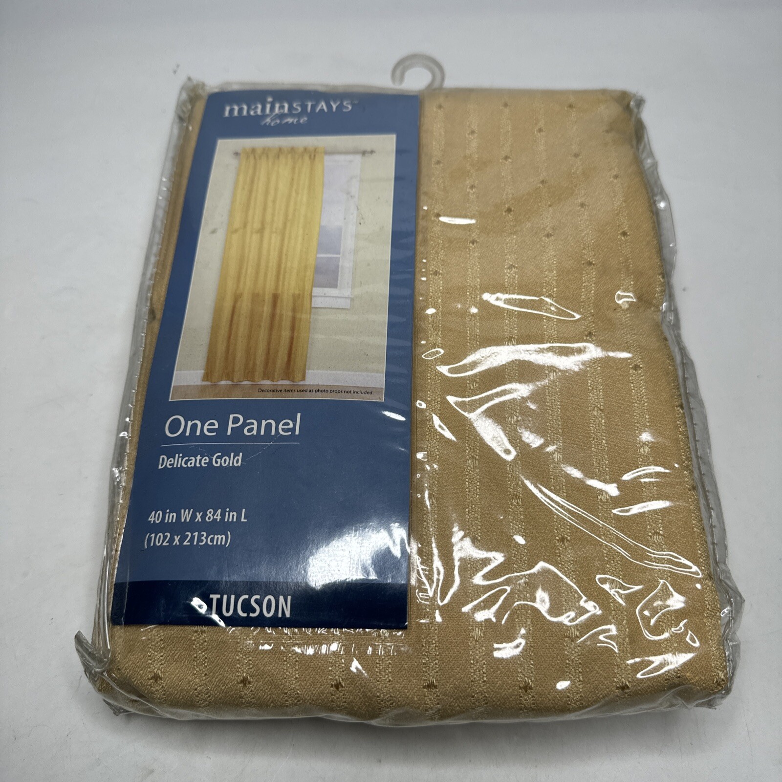 Mainstays Home Delicate Gold Tuscon One Panel 40″ W x 84″ L Brand New