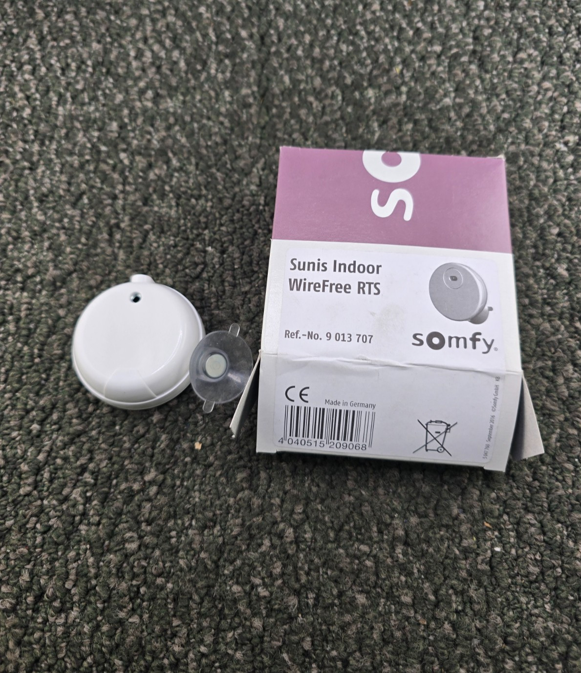 Somfy 9013707: Sunis Indoor Wirefree RTS Sun Sensor Replacement