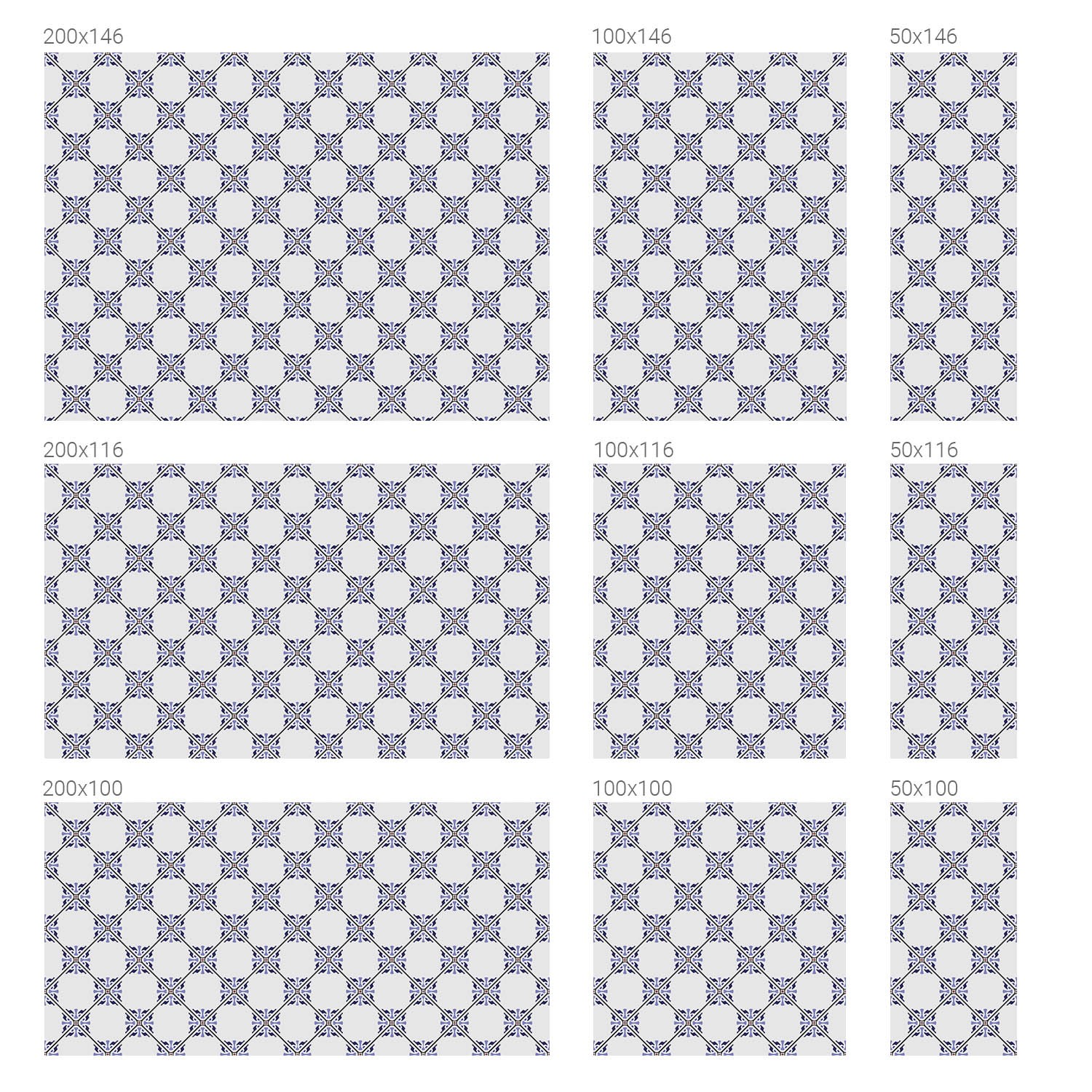 Decorative Privacy Window Film for Home and Office Geometric Tiles Art