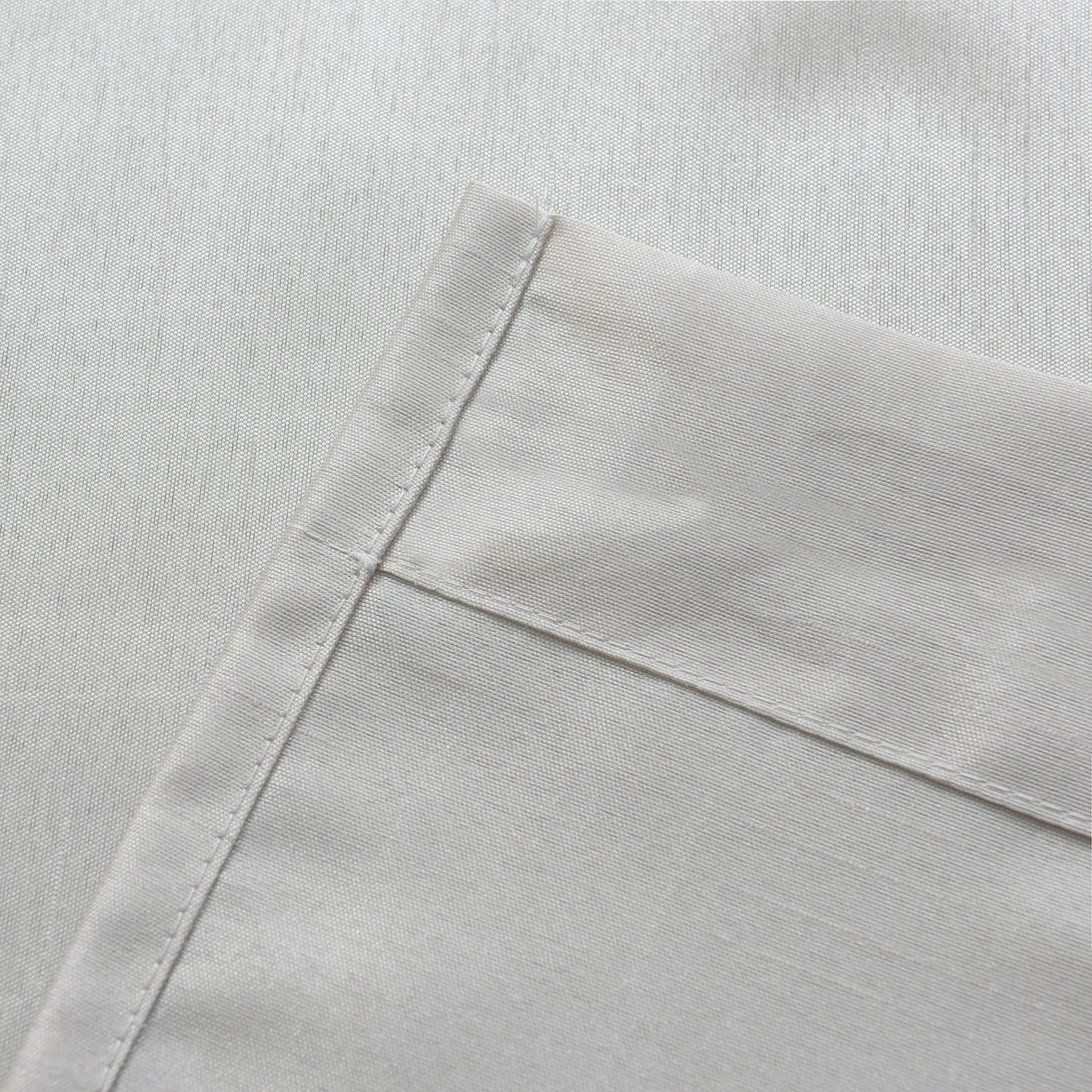 Faux Silk Semi Sheer Curtains Rod Pocket Light Reducing Silk Drapes, 2panels