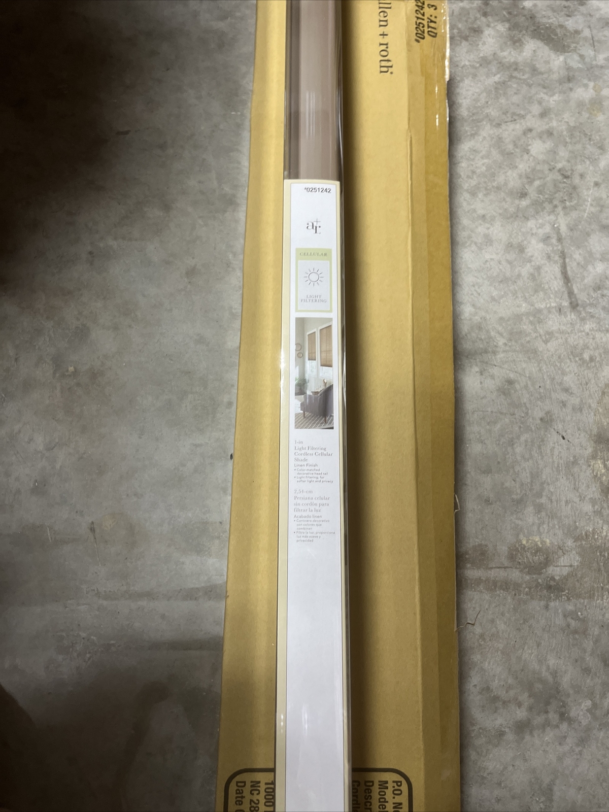 Allen + Roth 36 X 72 Light Filtering Cordless Cellular Shade